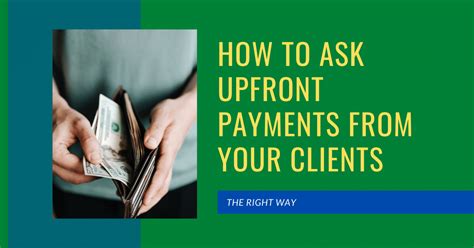 'Upfront Payment' .